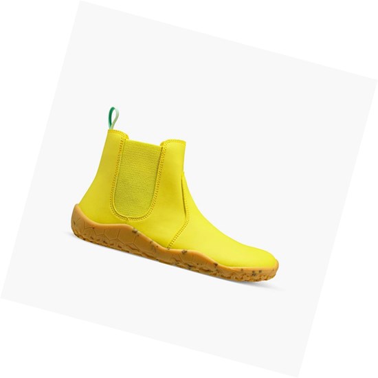 Bottines Chelsea Vivobarefoot Fulham Rubber II Juniors Enfant Jaune | 5936MIYTD