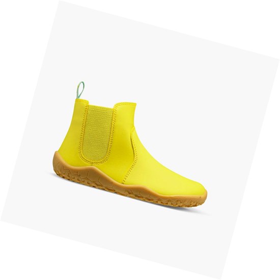 Bottines Chelsea Vivobarefoot Fulham Rubber II Enfant Jaune | 7315MKYUE