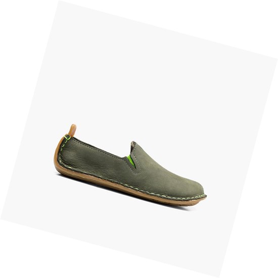 Chaussures Casual Vivobarefoot Ababa Cuir Enfant Vert | 1850VWFBQ