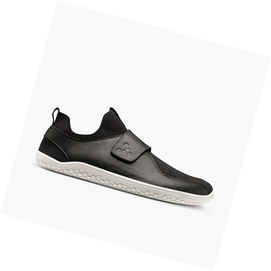Chaussures Casual Vivobarefoot Primus Knit EZ Homme Noir | 3180RPHMD