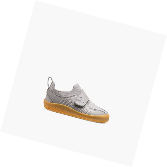 Chaussures Running Vivobarefoot Primus Knit II Bambin Enfant Grise | 2367KFBAV