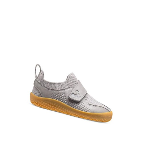 Chaussures Running Vivobarefoot Primus Knit II Bambin Enfant Grise | 8617KULXA