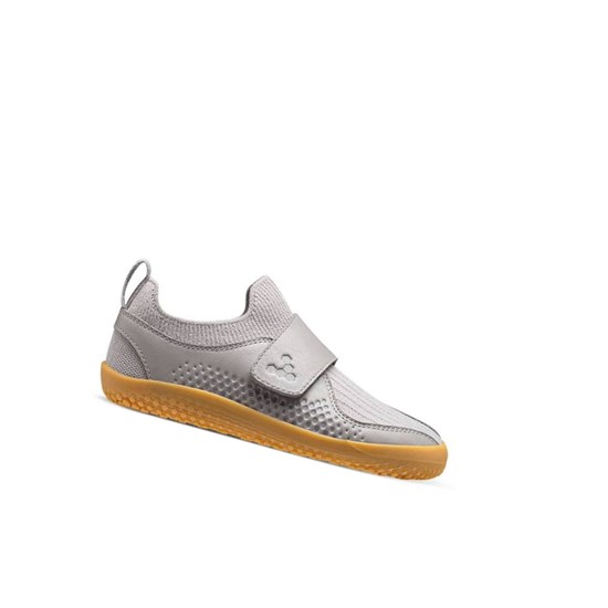 Chaussures Running Vivobarefoot Primus Knit II Enfant Grise | 9580AXDFP