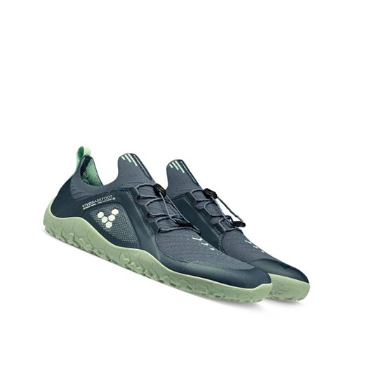 Chaussures Running Vivobarefoot Primus Trail Knit Firm Ground Homme Bleu | 0143EGXYN