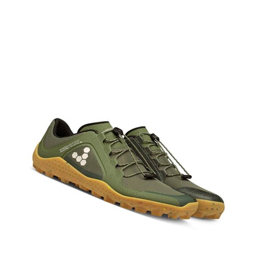 Chaussures Running Vivobarefoot Primus Trail II Soft Ground Homme Vert | 0264ADSIT