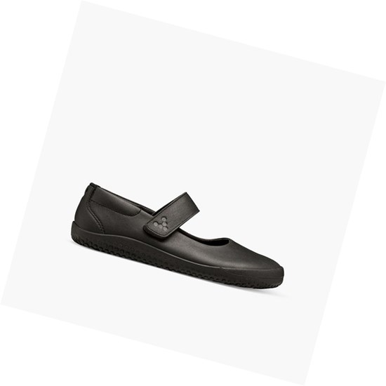 Chaussures Running Vivobarefoot Wyn School II Juniors Enfant Noir | 5682NFJKL